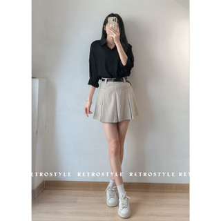 Áo sơ mi lụa trơn dài tay basic - Retrostyle - SM00105_P6K11