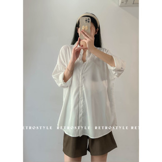 Áo sơ mi lụa trơn dài tay basic - Retrostyle - SM00105_P6K11