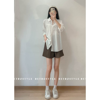 Áo sơ mi lụa trơn dài tay basic - Retrostyle - SM00105_P6K11