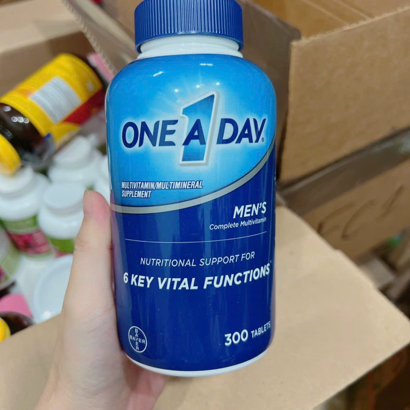 [CHÍNH HÃNG] Date 06.2024 Viên uống Vitamin Tổng hợp tăng cường sức khỏe Nam giới One A Day Men's 300 Viên