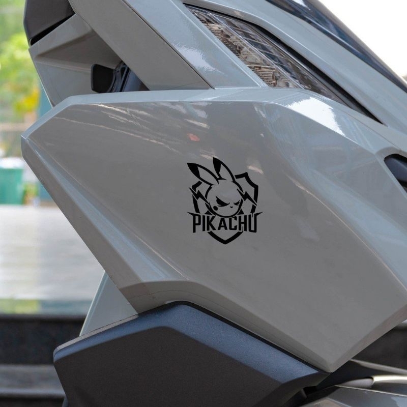 1 BỘ DECAL TEM XE MÁY HONDA-YAMAHA TRANG TRÍ KIỂU CÁCH PIKACHU CỰC CHẤT