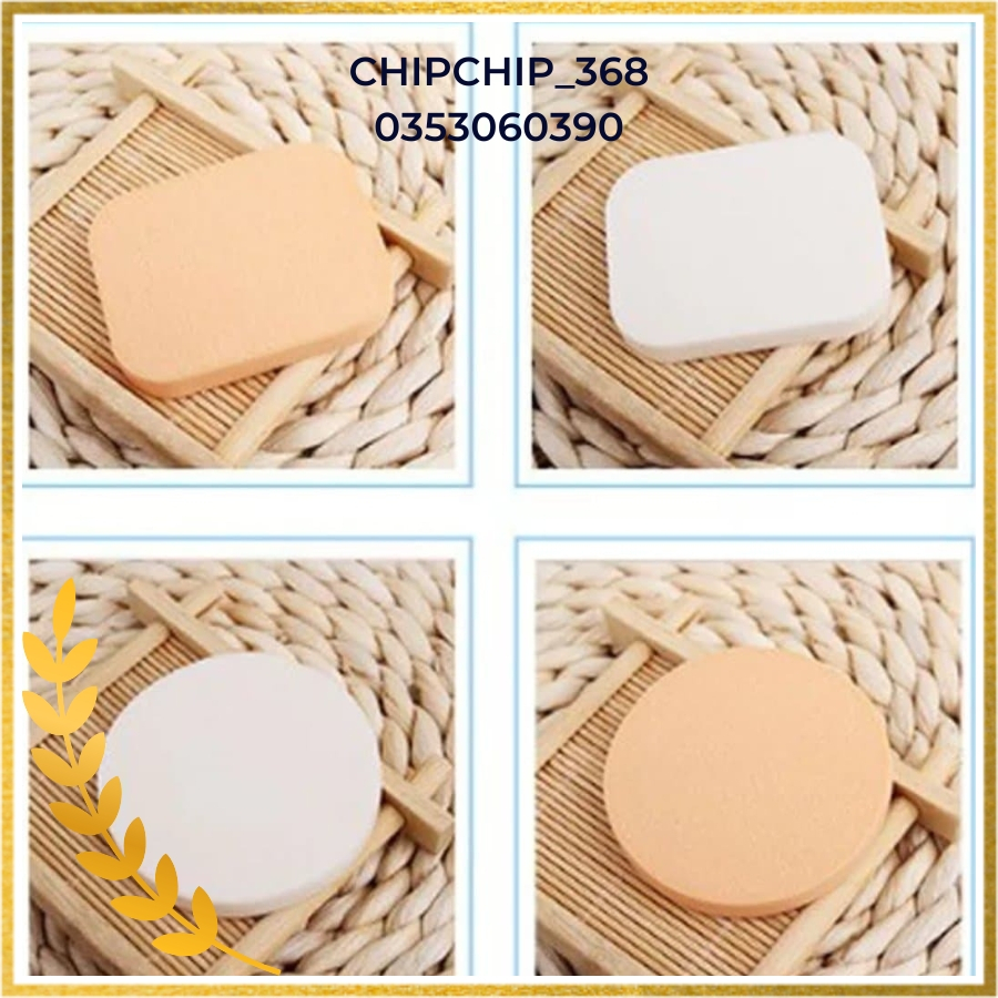 [Hàng Mới Về] 01 Cặp Bông Mút Hỗ Trợ Trang Điểm, Sử Dụng Đánh Kem Nền, Kem Lót, Foudation, Tán Kem Mềm Mịn, Dễ Sử Dụng