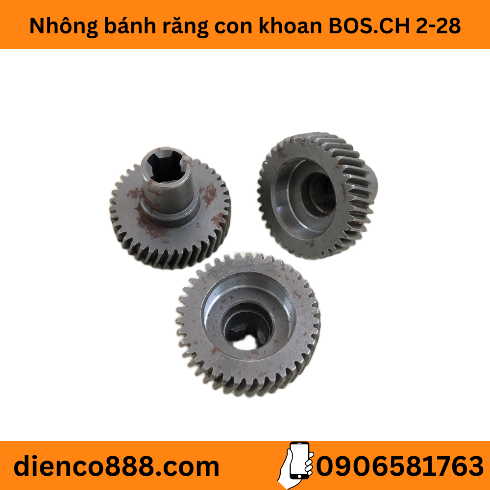 Nhông bánh răng con khoan BOSCH 2-28 D và 2-28 DFV 38 răng - Dùng với rotor 7 Răng