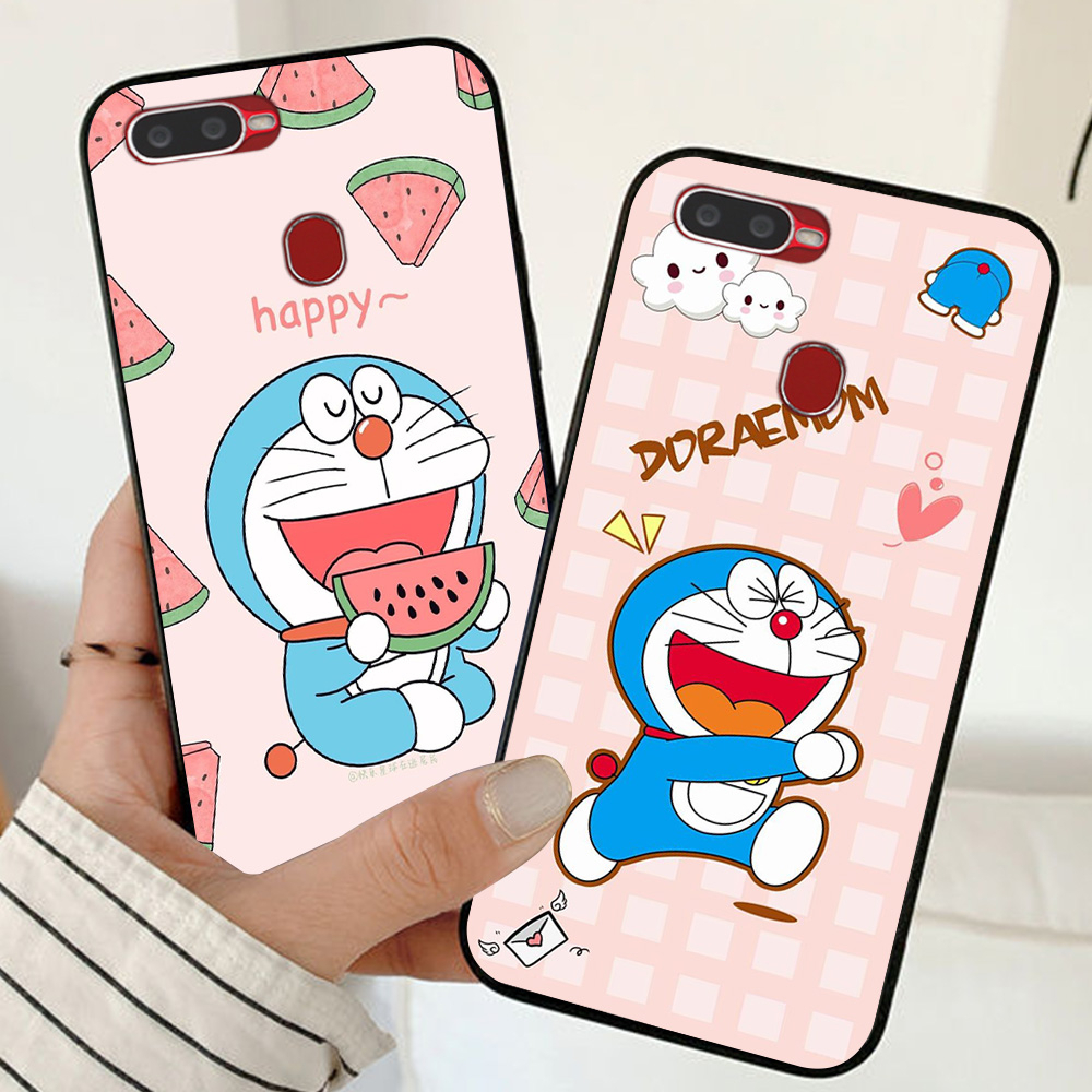 Ốp lưng oppo a5S / oppo A7 / oppo A9 / oppo A12 in hình doraemon siêu đáng yêu