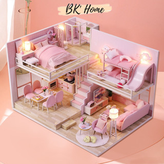 Mô hình nhà búp bê tự làm diy doll house miniature QIAOLEXING mã M031-B