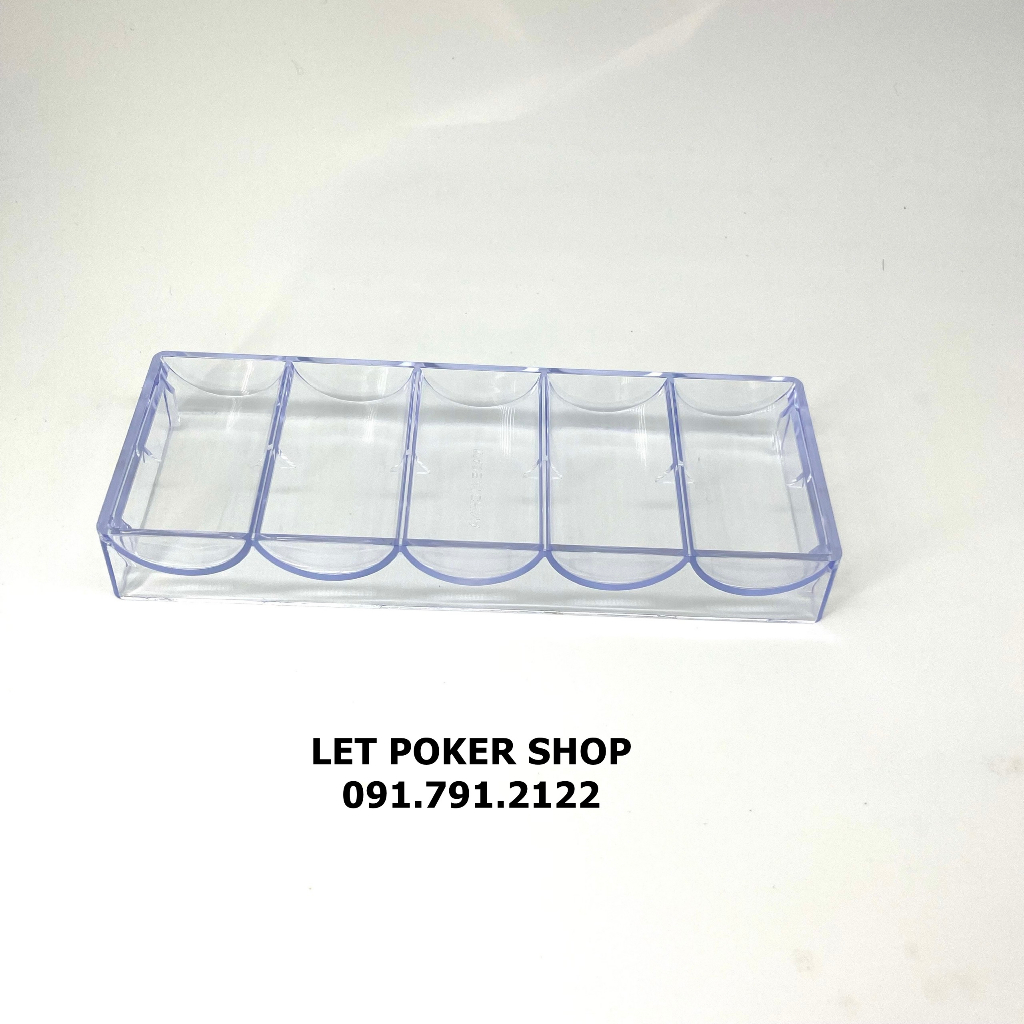 Hộp nhựa  chuyên đựng 100 chip poker / phỉnh poker lõi thép