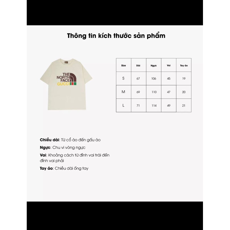 Áo thun - TNF x Gucci - The North Face x GC luxury