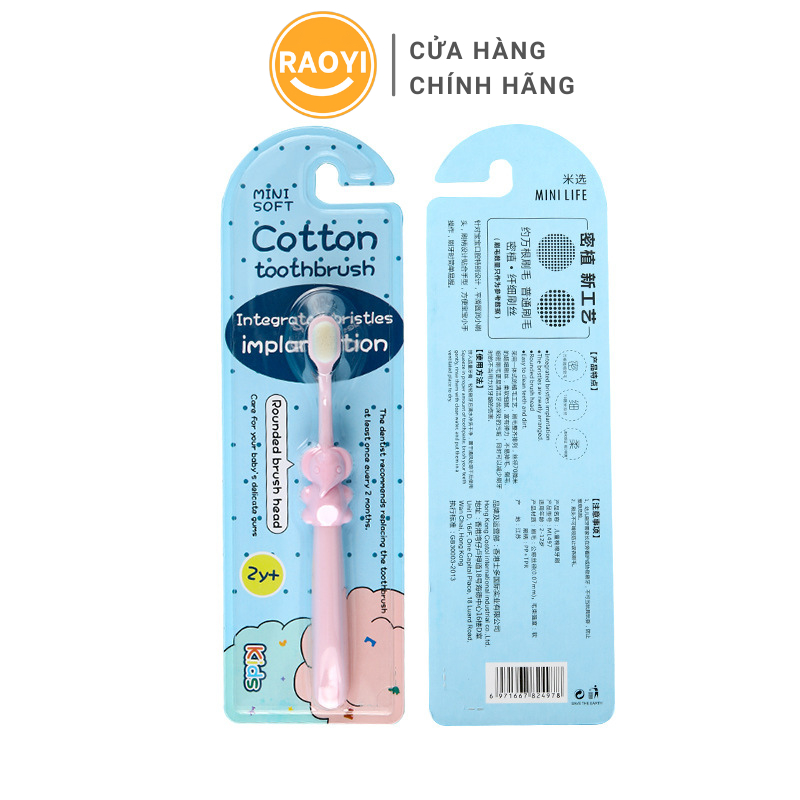 Bàn chải đánh răng cho bé từ 2 đến 12 tuổi mềm mịn bảo vệ nướu RAOYI