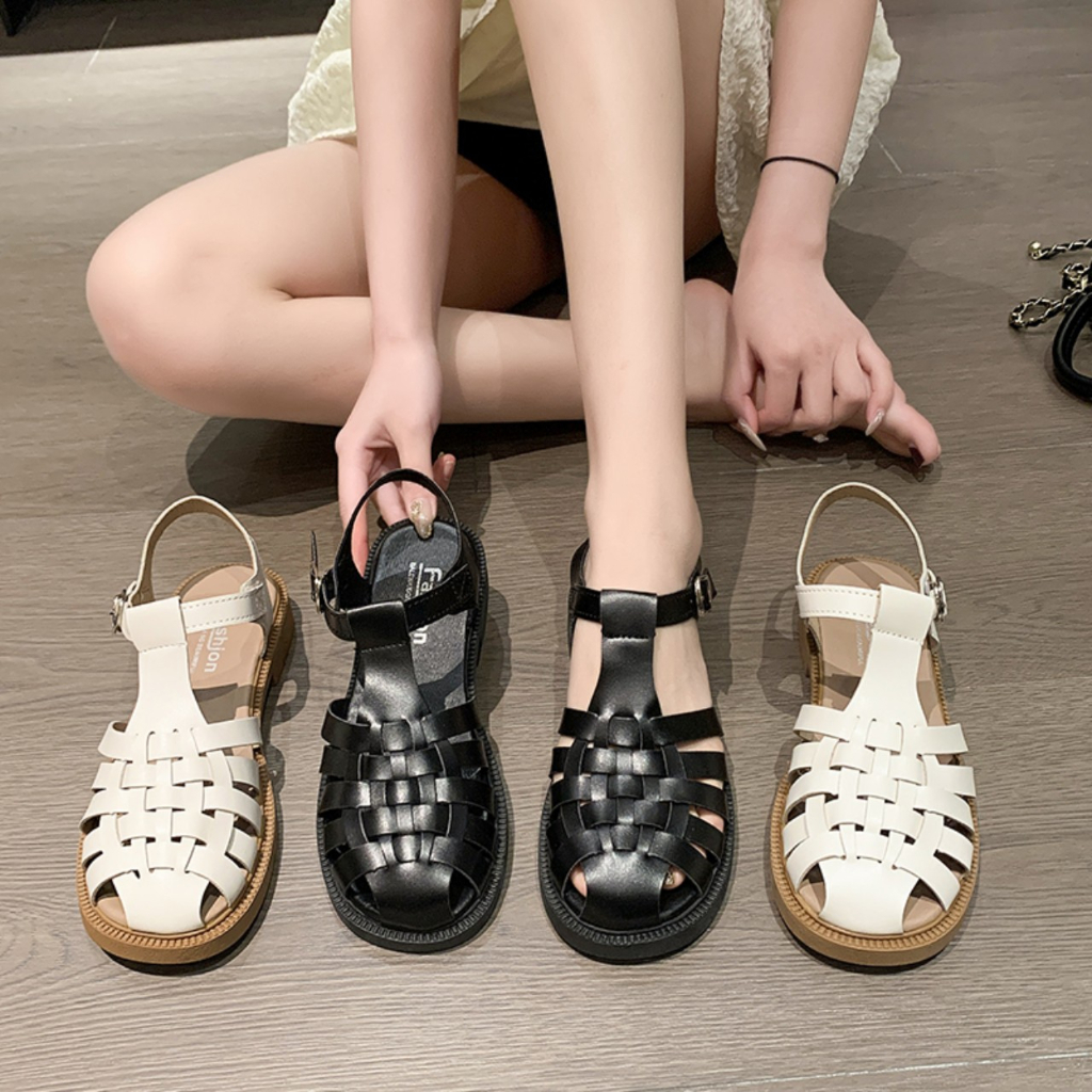 Giày sandal rọ đế 1cm ARIC-01