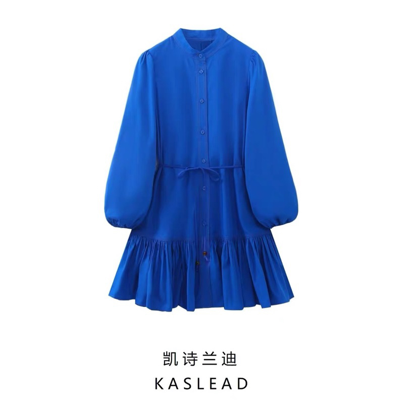 Đầm baby doll xanh dương hàng TQ