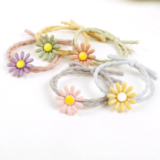 Thun cột tóc hoa cúc cute phong cách hàn quốc bền đẹp cho bé gái và các bạn nữ