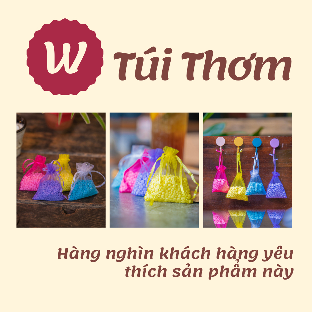 Túi Thơm Để Tủ Quần Áo WIACHNN Hương Hoa Thơm Phòng Treo Xe Phòng Ngủ