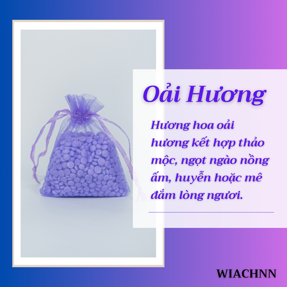 Túi Thơm Để Tủ Quần Áo WIACHNN Hương Hoa Thơm Phòng Treo Xe Phòng Ngủ