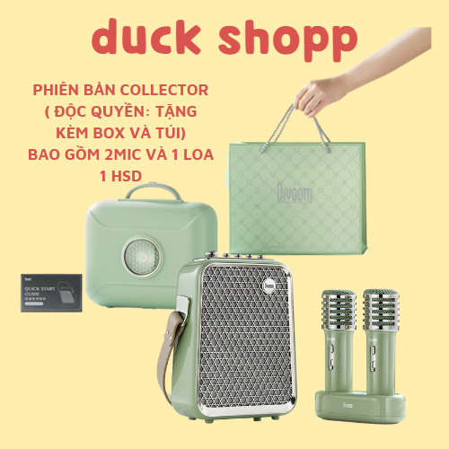 (NEW 2023 - SẴN) Bộ loa bluetooth 2 MIC KTV Divoom 50w Songbird Divoom chính hãng - Phiên bản collector