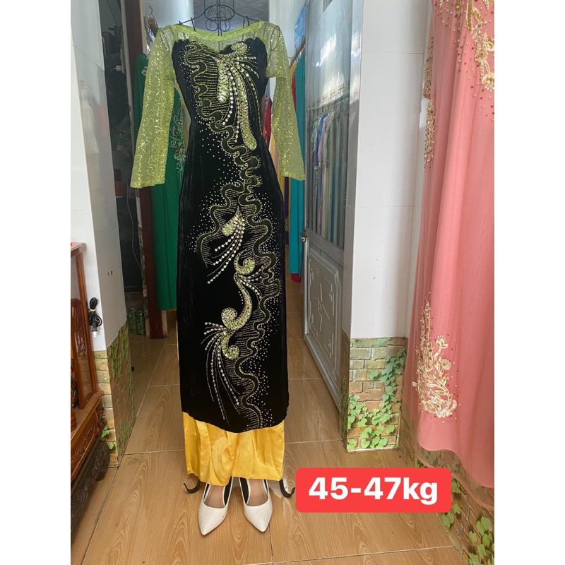 Áo Dài Nhung Cho Mẹ