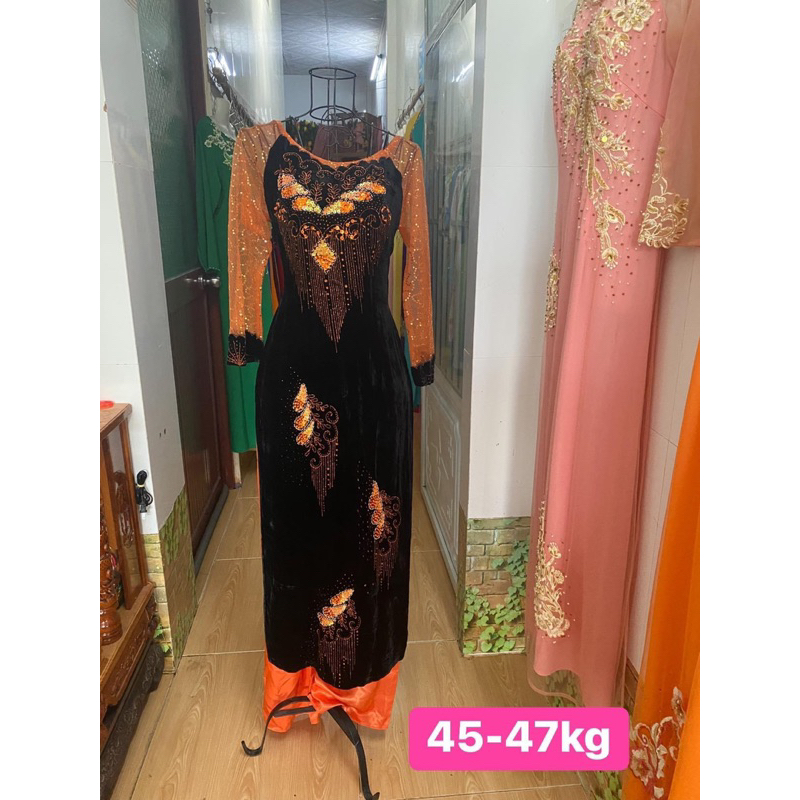 Áo Dài Nhung Cho Mẹ