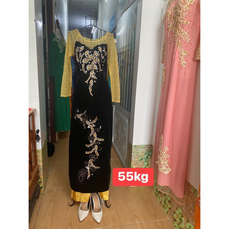 Áo Dài Nhung Cho Mẹ