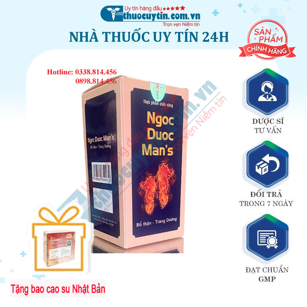 NGỌC DƯỢC MAN'S- BỔ THẬN TRÁNG DƯƠNG TĂNG CƯỜNG SINH LÝ NAM