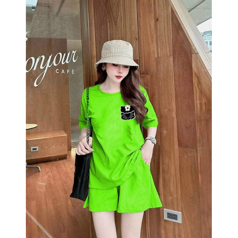 BỘ SHORT THUN COTTON 100%