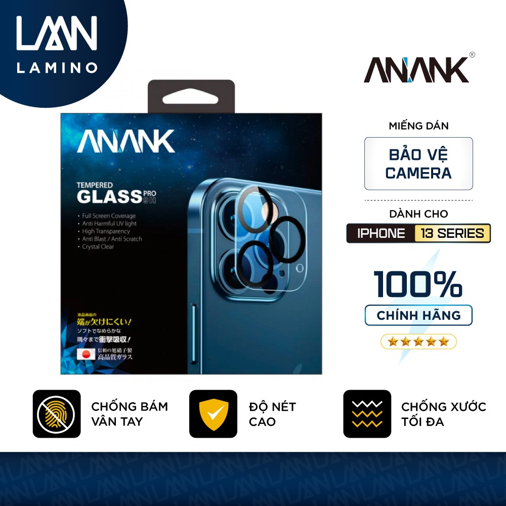 Cường lực bảo vệ cụm kính camera ANANK dành cho iPhone 13 Series