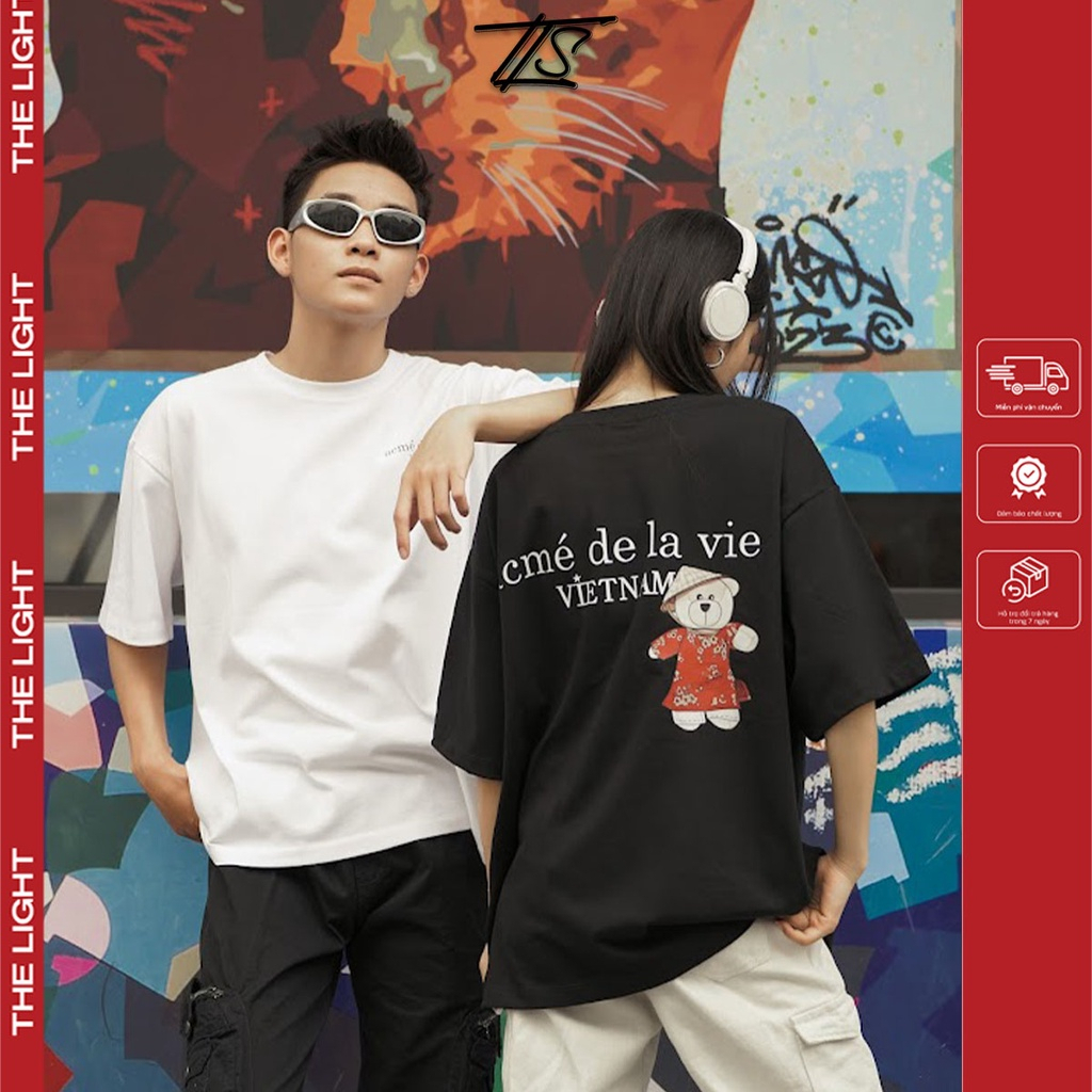 Áo thun ADLV Vietnam TLS streetwear tay lỡ form rộng unisex chất liệu cotton bản cao cấp