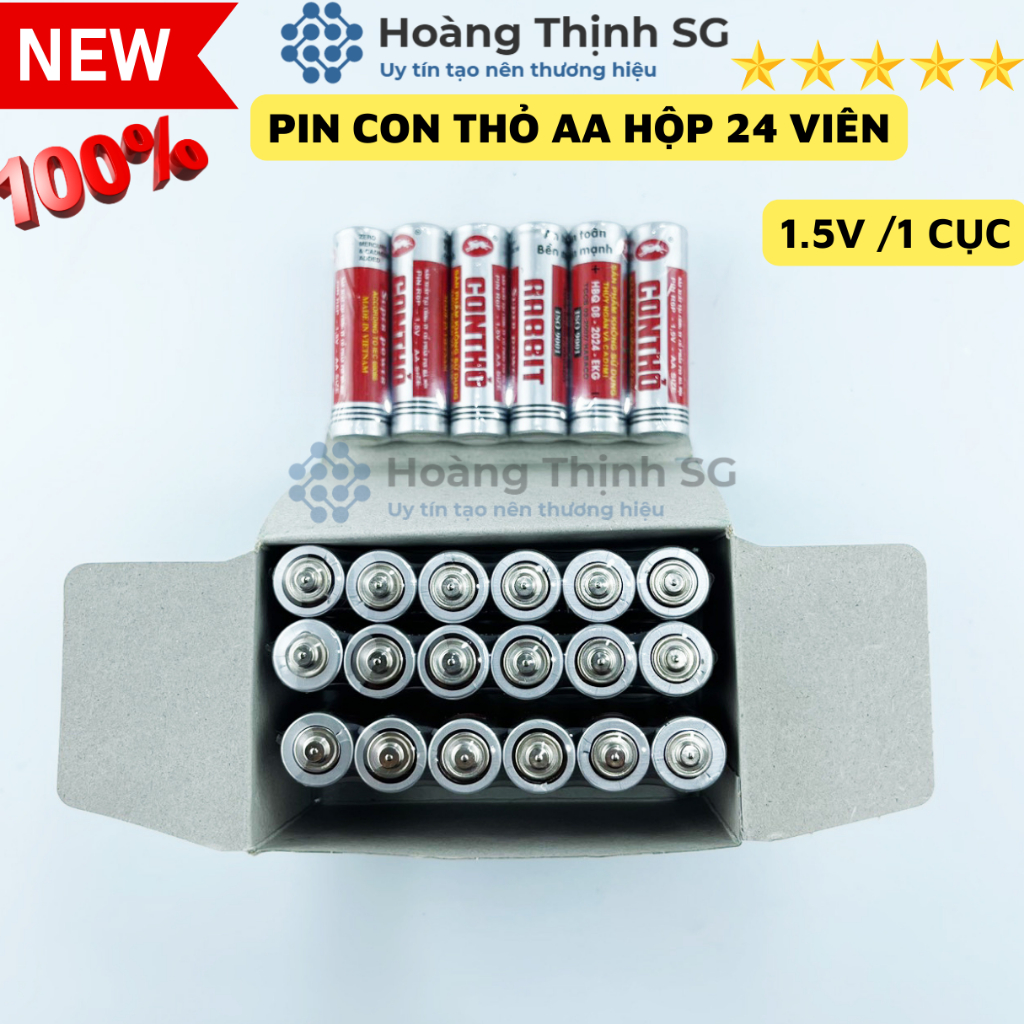 Pin Con Thỏ, Pin tiểu AA & Pin đũa AAA 1.5V, hàng chính hãng