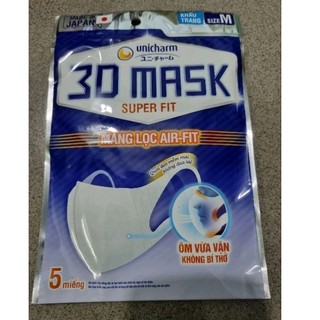 Khẩu trang Unicharm 3D Mask Super Fit