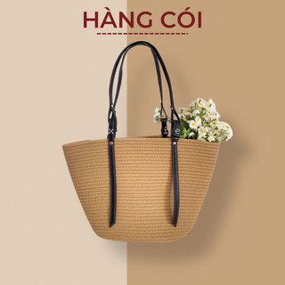 Túi cói túi cotton size to quai da hottrend hè -Hàng Cói