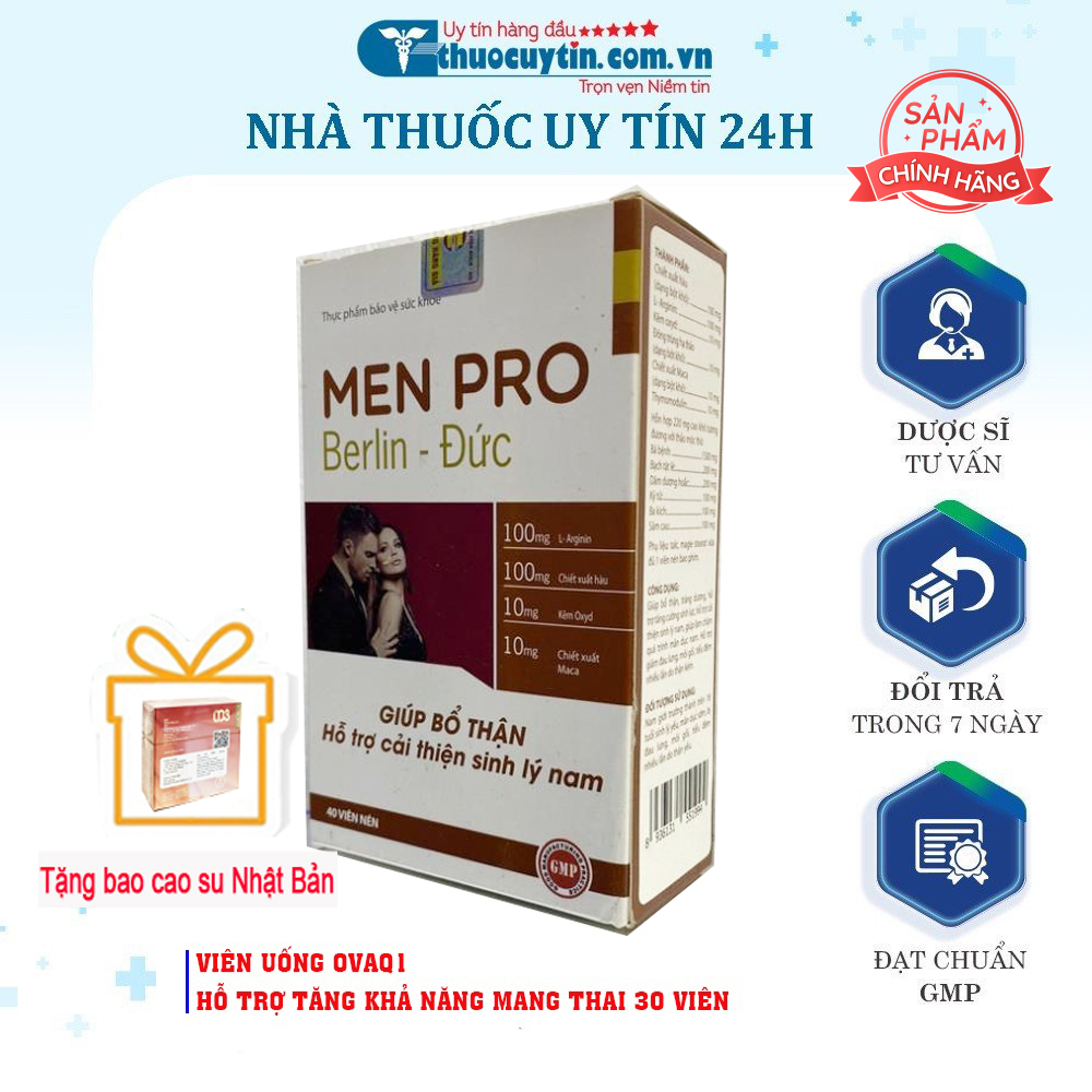 Men Pro Berlin - Đức tăng cường chức năng sinh lý nam giới