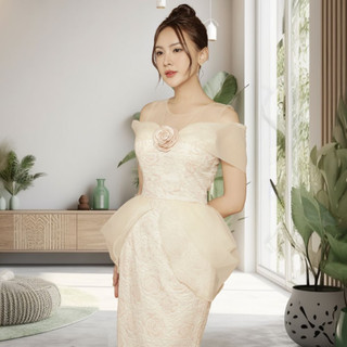 Đầm Dự Tiệc Sang Trọng, Đầm Body Thiết Kế Rớt Vai Sang Chảnh