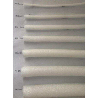 Backer rod d5mm, d6mm. d8mm, d10mm - cuộn 10m dài - xốp ống chèn khe bê tông, khe co giãn, khe cửa, khe nộr thất