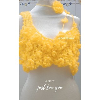 Bon Crochet [Handmade] Áo len Hoa Ban sợi len mohair