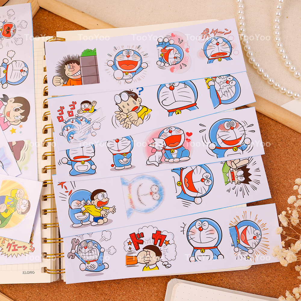 Set 40 sticker chủ đề Doraemon's Many Emotions dễ thương cute MON0538