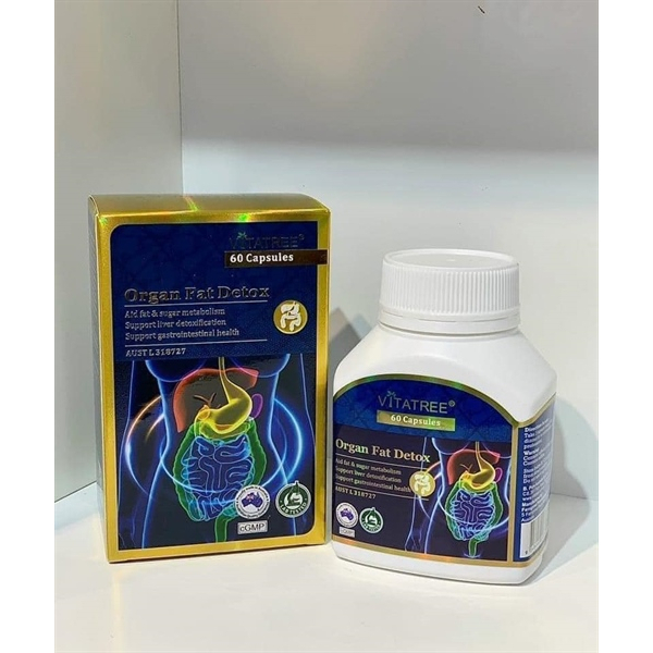 Viên Uống Thải Độc Mỡ Nội Tạng Vitatree Organ Fat Detox 60 viên của Úc