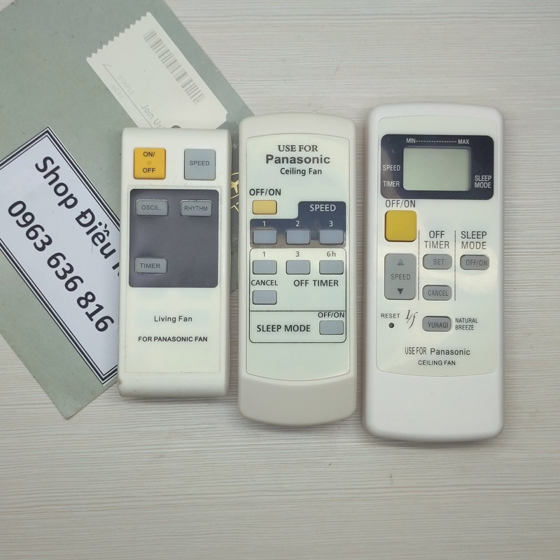 ( Tự Chọn ) Điều khiển quạt Panasonic các dòng quạt cây - treo tường và quạt trần