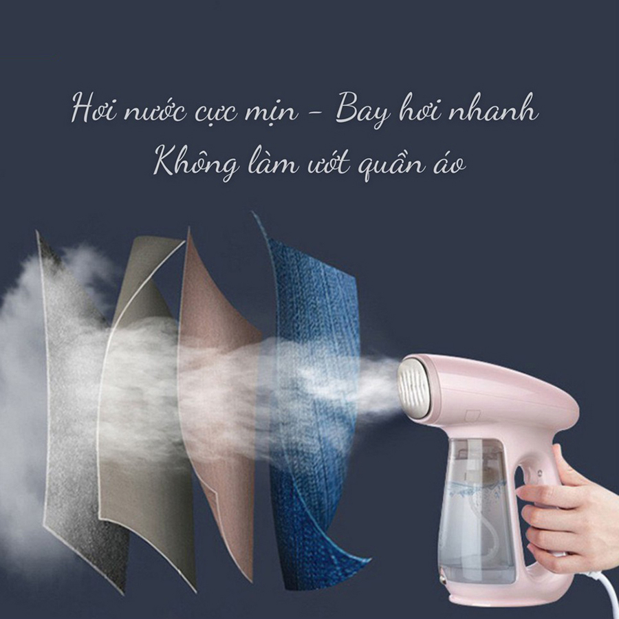 Bàn là hơi nước cầm tay Bear nhỏ gọn, siêu nhẹ công suất lớn, làm nóng nhanh – Hàng chính hãng bảo hành 6-18 tháng