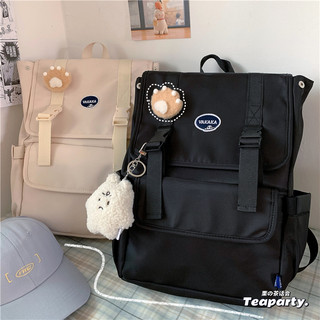 Balo đi học nam nữ nắp gập Ulzzang Hàn Quốc cặp đi học nữ thời trang basic chống nước BL10