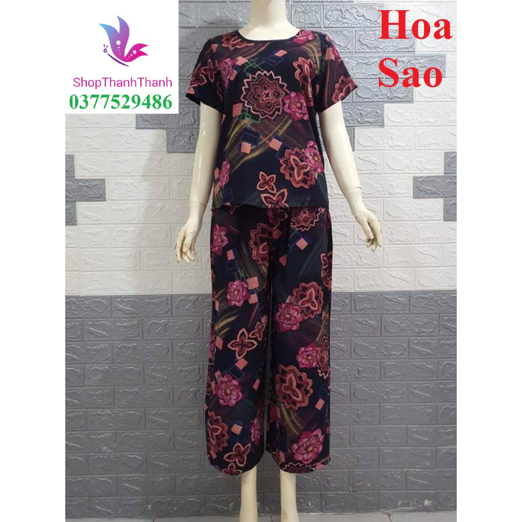 Size 4  ỐNG SỚ 9 TẤC Trung niên DÀI Đồ bộ mặc nhà BIG SIZE Tôn Nhung cao cấp ShopThanhThanh