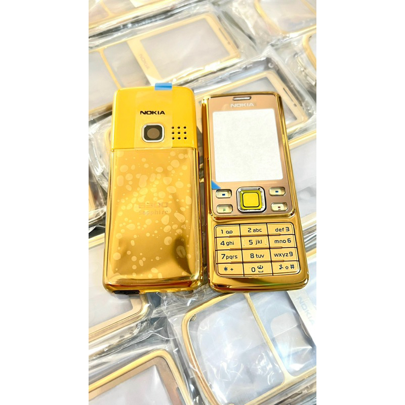 Vỏ Nokia 6300 zin gold óng đẹp chính hãng