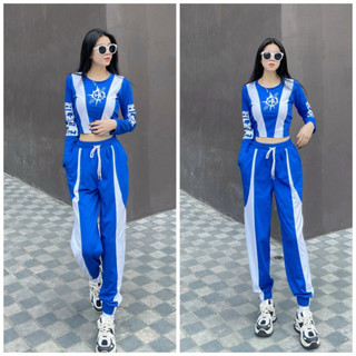 Bộ đồ thể thao nữ viền trắng, siêu hot, đủ màu, co giãn , thấm hút - có bán lẻ áo và quần