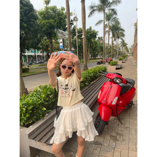 Áo croptop meomeo - [ảnh thật] - putactic