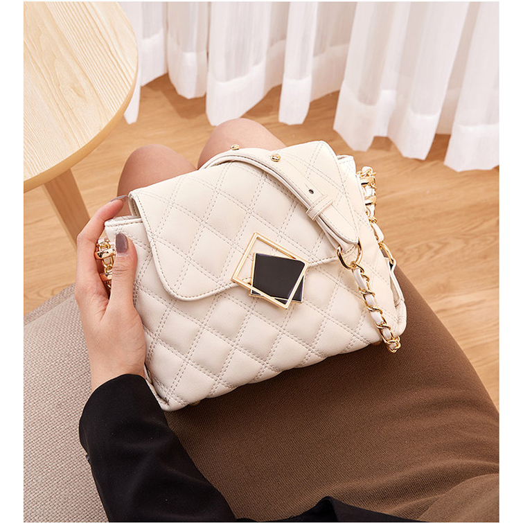 Túi xách nữ đeo chéo đa năng đựng nhiều đồ phong cách Hàn Quốc chất da lì siêu bền Capucha T307