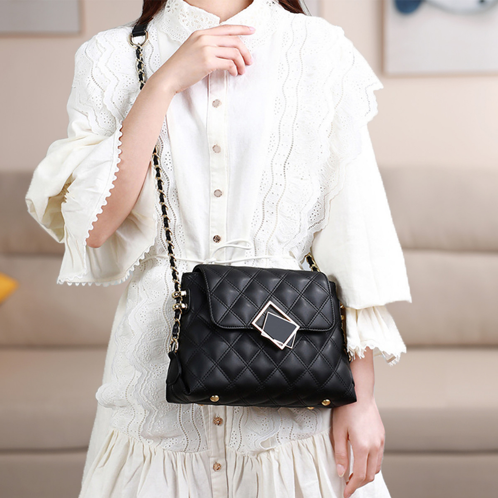 Túi xách nữ đeo chéo đa năng đựng nhiều đồ phong cách Hàn Quốc chất da lì siêu bền Capucha T307