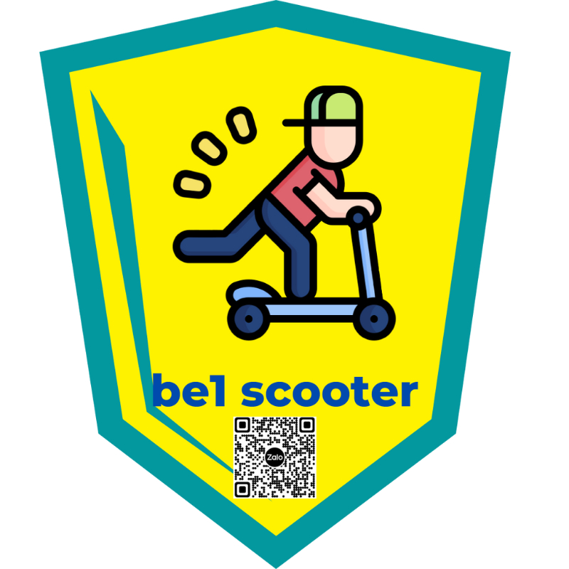 Xe trượt scooter hiệu Be1 hàng xuất Eu bánh to có đèn phát sáng
