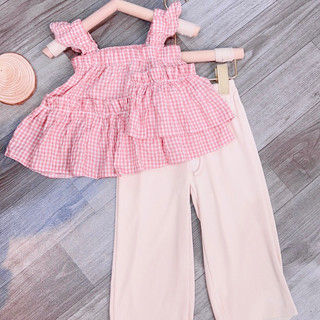 Áo 2 dây bèo kẻ caro siêu xinh