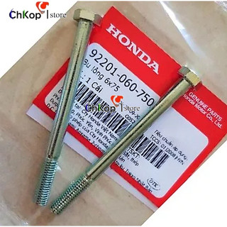 Bu lông bắt yếm chi tiết Ốc chống yếm xe Dream xịn honda 6x75mm