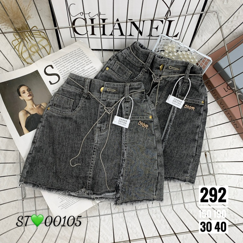 Chân váy Bò jean cao cấp size đại cho bé gái