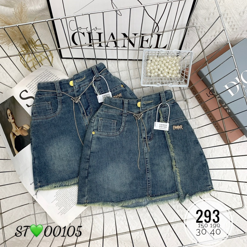 Chân váy Bò jean cao cấp size đại cho bé gái