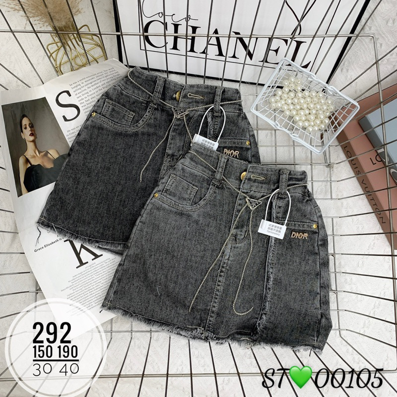 Chân váy Bò jean cao cấp size đại cho bé gái