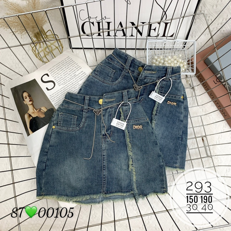 Chân váy Bò jean cao cấp size đại cho bé gái